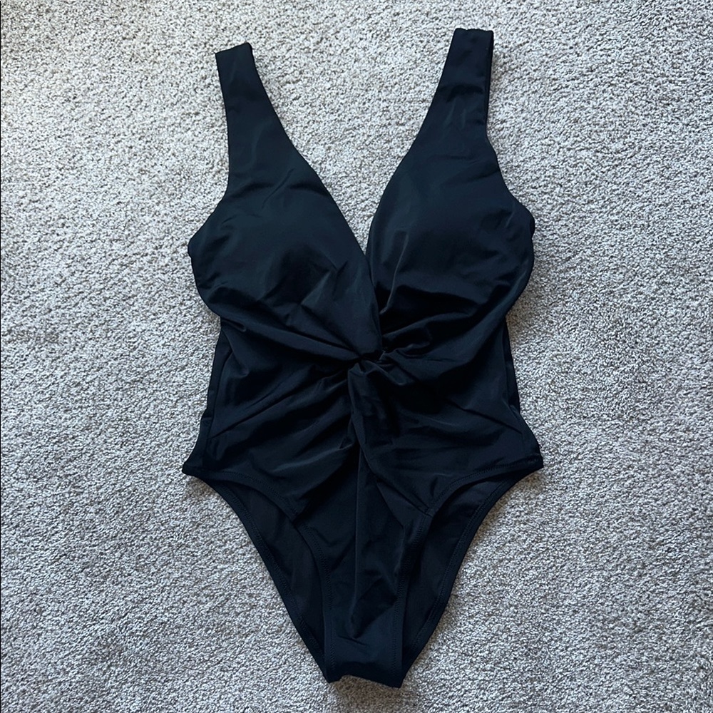 Elegant Black One-Piece Swimsuit